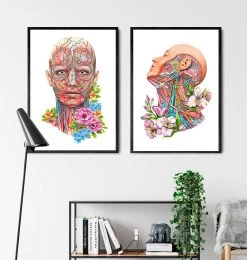 Face Anatomy - Floral - White -Codex Anatomicus Shop LPA581 3 04d78ae6 85f7 40e1 bcf0 b62c591e38eb