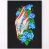 Knee Anatomy II - Floral - Black -Codex Anatomicus Shop LPA587