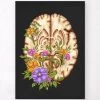 Brain Anatomy III - Floral - Black -Codex Anatomicus Shop LPA591
