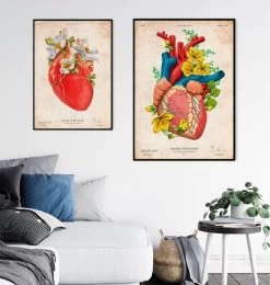 Heart Anatomy III - Floral - Vintage -Codex Anatomicus Shop LPA605 3 0e11e7b0 c1d0 4b49 8762 53fe54ca17d4