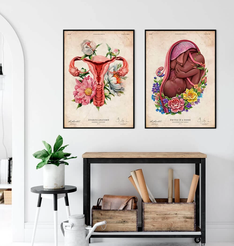 Fetus - Dark Skin Tone - Floral - Vintage 5 Fetus - Dark Skin Tone - Floral - Vintage - Image 3