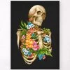 Skeleton Anatomy - Floral - Black 2 Skeleton Anatomy - Floral - Black -Codex Anatomicus Shop LPA631