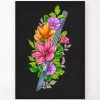 Scalpel With Flowers - Black
