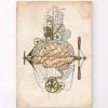 Steampunk Brain Art Print 2 Steampunk Brain Art Print -Codex Anatomicus Shop LPA657