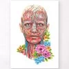 Face Anatomy - Floral - White -Codex Anatomicus Shop LPA661