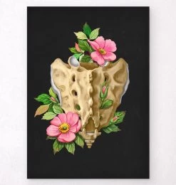 Sacrum And Coccyx - Floral - Black
