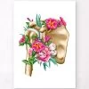 Shoulder Anatomy - Floral - White -Codex Anatomicus Shop LPA684