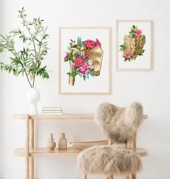 Shoulder Anatomy - Floral - White 7 Shoulder Anatomy - Floral - White -Codex Anatomicus Shop LPA684 3