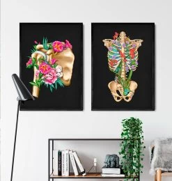 Shoulder Anatomy - Floral - Black 7 Shoulder Anatomy - Floral - Black -Codex Anatomicus Shop LPA685 3