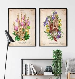 Hand Anatomy - Floral - Vintage 7 Hand Anatomy - Floral - Vintage -Codex Anatomicus Shop LPA692 3