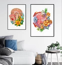 Eye Anatomy - Floral - White 7 Eye Anatomy - Floral - White -Codex Anatomicus Shop LPA710 3