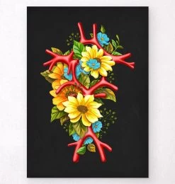 Circle Of Willis - Floral - Black