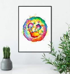 Neutrophil - Watercolor Splash -Codex Anatomicus Shop LPA726 3