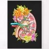 Kidney Anatomy II - Floral - Black 1 Kidney Anatomy II - Floral - Black -Codex Anatomicus Shop LPA729