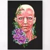 Facial Muscles Anatomy II - Floral - Black 2 Facial Muscles Anatomy II - Floral - Black -Codex Anatomicus Shop LPA738