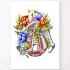 Vocal Cords - Floral - White -Codex Anatomicus Shop LPA740