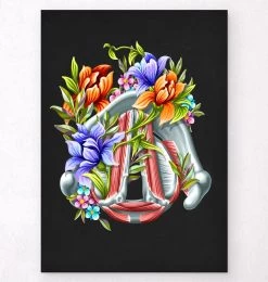 Vocal Cords - Floral - Black