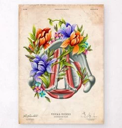 Vocal Cords - Floral - Vintage