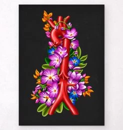 Aorta - Floral - Black