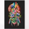 Urinary System - Floral - Black