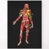 Muscular System, Front - Floral - Black -Codex Anatomicus Shop LPA767