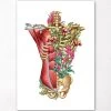 Torso Muscles & Bones - Floral - White 2 Torso Muscles & Bones - Floral - White -Codex Anatomicus Shop LPA785