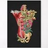 Torso Muscles & Bones - Floral - Black 1 Torso Muscles & Bones - Floral - Black -Codex Anatomicus Shop LPA786