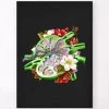 Lymph Node Anatomy - Floral - Black -Codex Anatomicus Shop LPA795