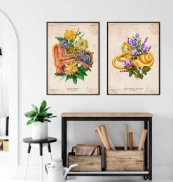 Vestibular System - Floral - Vintage 7 Vestibular System - Floral - Vintage -Codex Anatomicus Shop LPA799 3