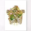 Intercostal Nerves - Floral - White -Codex Anatomicus Shop LPA819