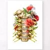 Cervical Nerves - Floral - White -Codex Anatomicus Shop LPA826