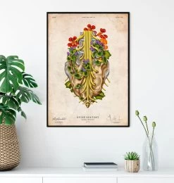 Sacral Nerves - Floral - Vintage -Codex Anatomicus Shop LPA827 2