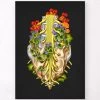 Sacral Nerves - Floral - Black -Codex Anatomicus Shop LPA829