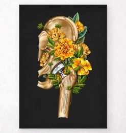 Hip Replacement - Floral - Black