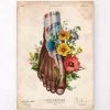 Foot Anatomy II - Floral - Vintage