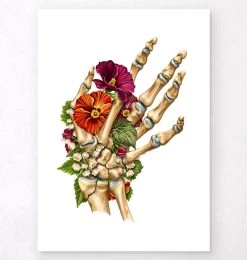 Wrist Fracture - Floral - White