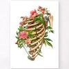 Rib Fracture - Floral - White -Codex Anatomicus Shop LPA845