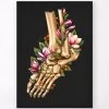 Ankle Fracture - Floral - Black -Codex Anatomicus Shop LPA852