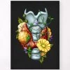 Thyroid Adenoma - Floral - Black -Codex Anatomicus Shop LPA856