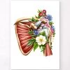 Rotator Cuff Tear - Floral - White -Codex Anatomicus Shop LPA859
