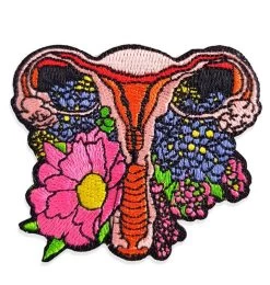 Uterus Patch - Iron On, 65mm
