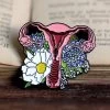 Uterus With Flowers - Enamel Pin 1 Uterus With Flowers - Enamel Pin -Codex Anatomicus Shop PINCA006 uterus