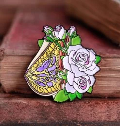 Breast With Flowers - Enamel Pin