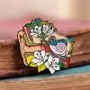 Ear With Flowers - Enamel Pin