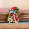 Dissected Heart With Flowers - Enamel Pin -Codex Anatomicus Shop PINCA015