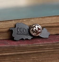 Spine With Flowers - Enamel Pin -Codex Anatomicus Shop PINCA020 02