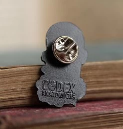 Facial Muscles And Skull With Flowers - Enamel Pin -Codex Anatomicus Shop PINCA023 02