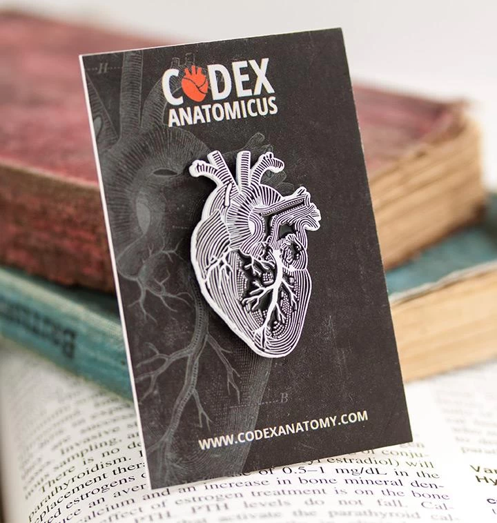 Heart Chalkboard - Enamel Pin 4 Heart Chalkboard - Enamel Pin - Image 2