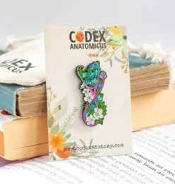 Stethoscope With Flowers - Enamel Pin -Codex Anatomicus Shop PINCA046 2