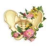 Pelvis Anatomy Sticker - Floral 1 Pelvis Anatomy Sticker - Floral -Codex Anatomicus Shop ST038